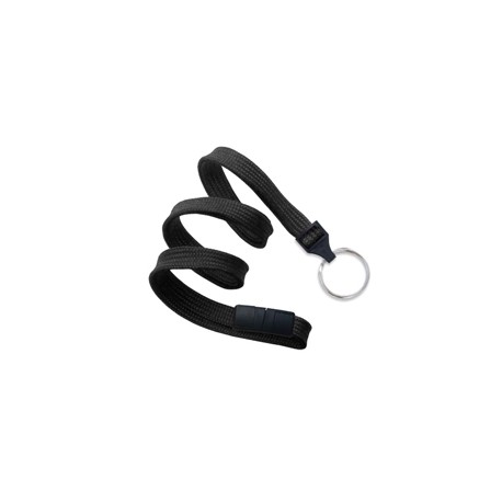 Flat Lanyard 10mm (3/8") - Split ring - Breakaway